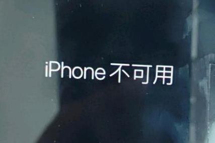 永川苹果服务网点分享锁屏界面显示“iPhone 不可用”如何解决 